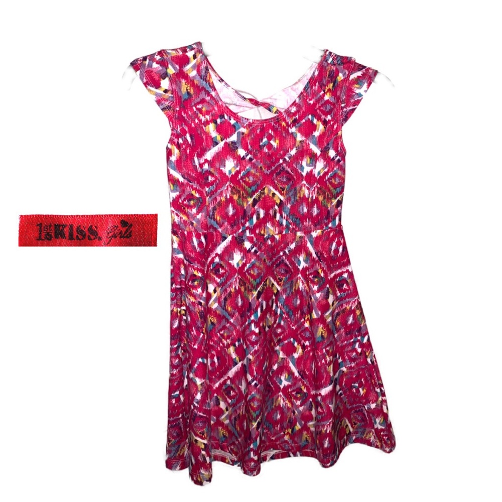 1st KISS. Girls Dress Pink 7/8